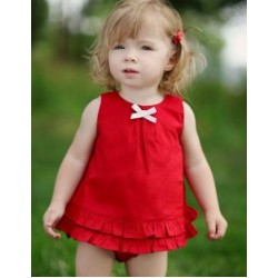 Red Ruffled Swing Top RuffleButts 